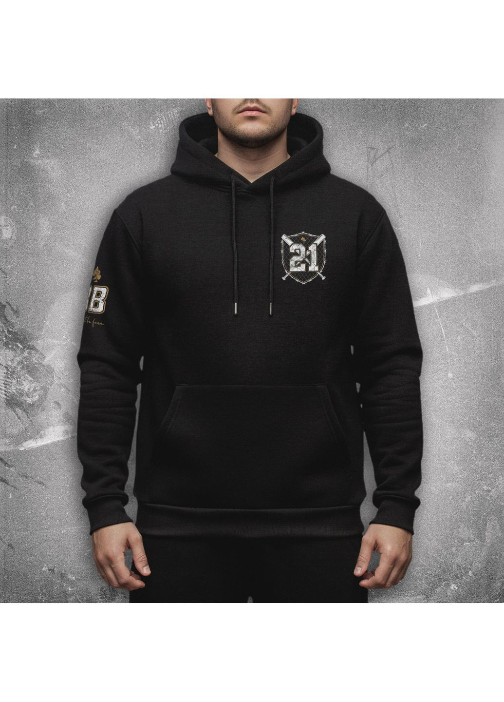 Худи мужское утепленное BRAVE BASTARDS 21 No Brand (367838252)