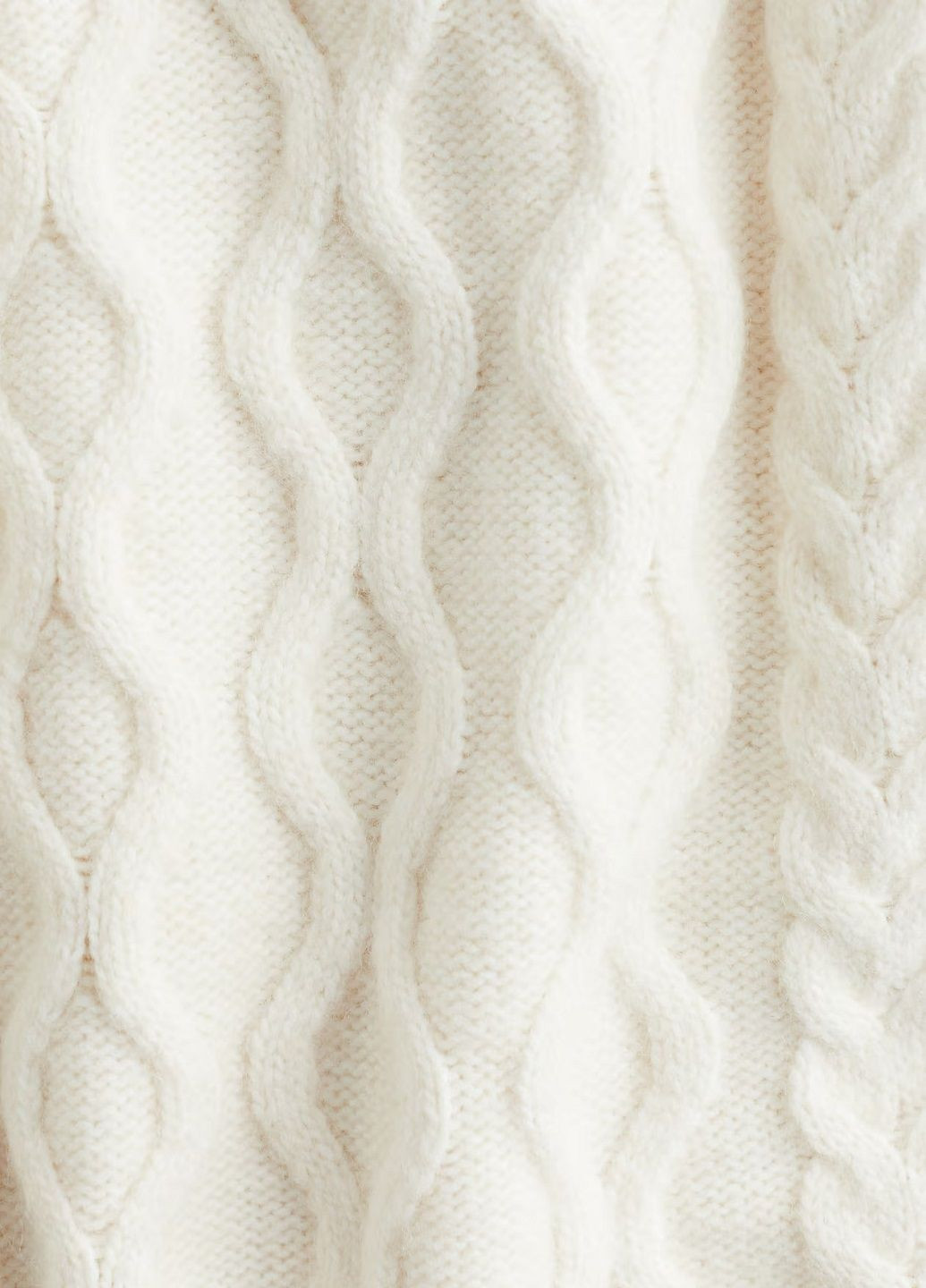 Молочное платье H&M однотонное