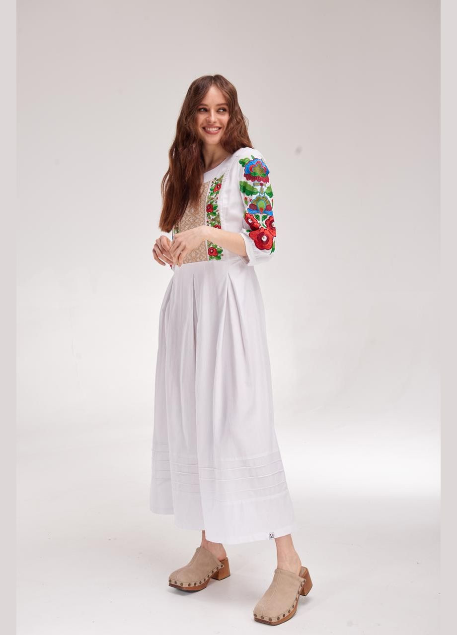 Женское вышитое платье "Орися" белое MEREZHKA (288605885)