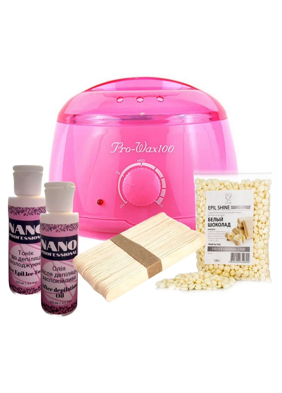 Набір для депіляції з каструванням Pro Wax 100 Pink YRE (392943538)