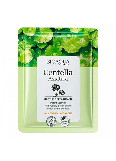 Маска тканевая для лица увлажняющая и восстанавливающая с Центеллой Азиатской 25 г Bioaqua (361865935)
