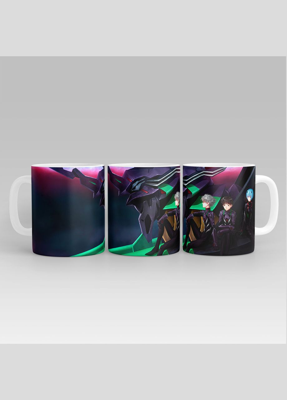 Белая кружка (чашка) с принтом "евангелион - evangelion" Push IT Кавун Чашка (316112632)