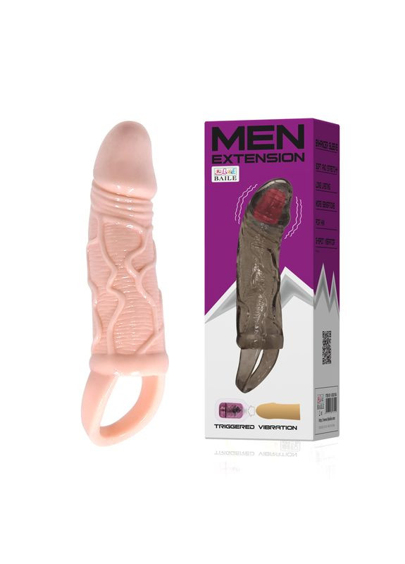 Насадка на пенис Men Extension Vibrating Penis Sleeve LyBaile (282708710)
