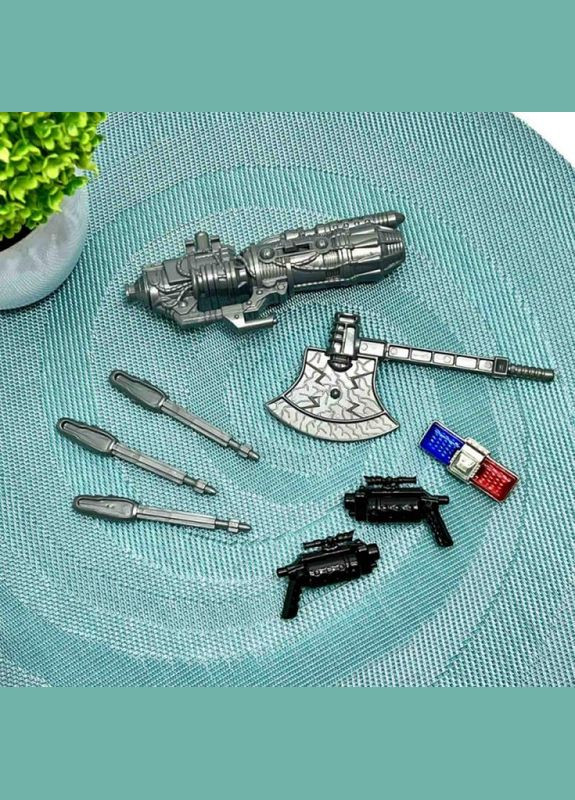 Робот-трансформер машинка 24см с аксессуарами Красный (JJ707A-B-C) No Brand (346133164)