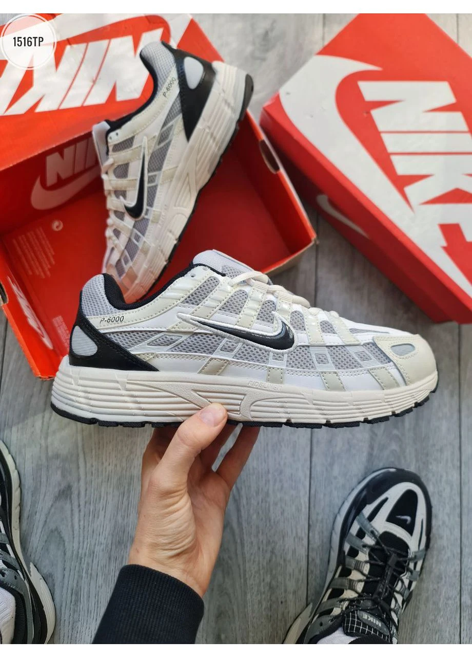 Черные демисезонные кроссовки мужские nike p-6000 platinum tint black найк п-6000 No Brand