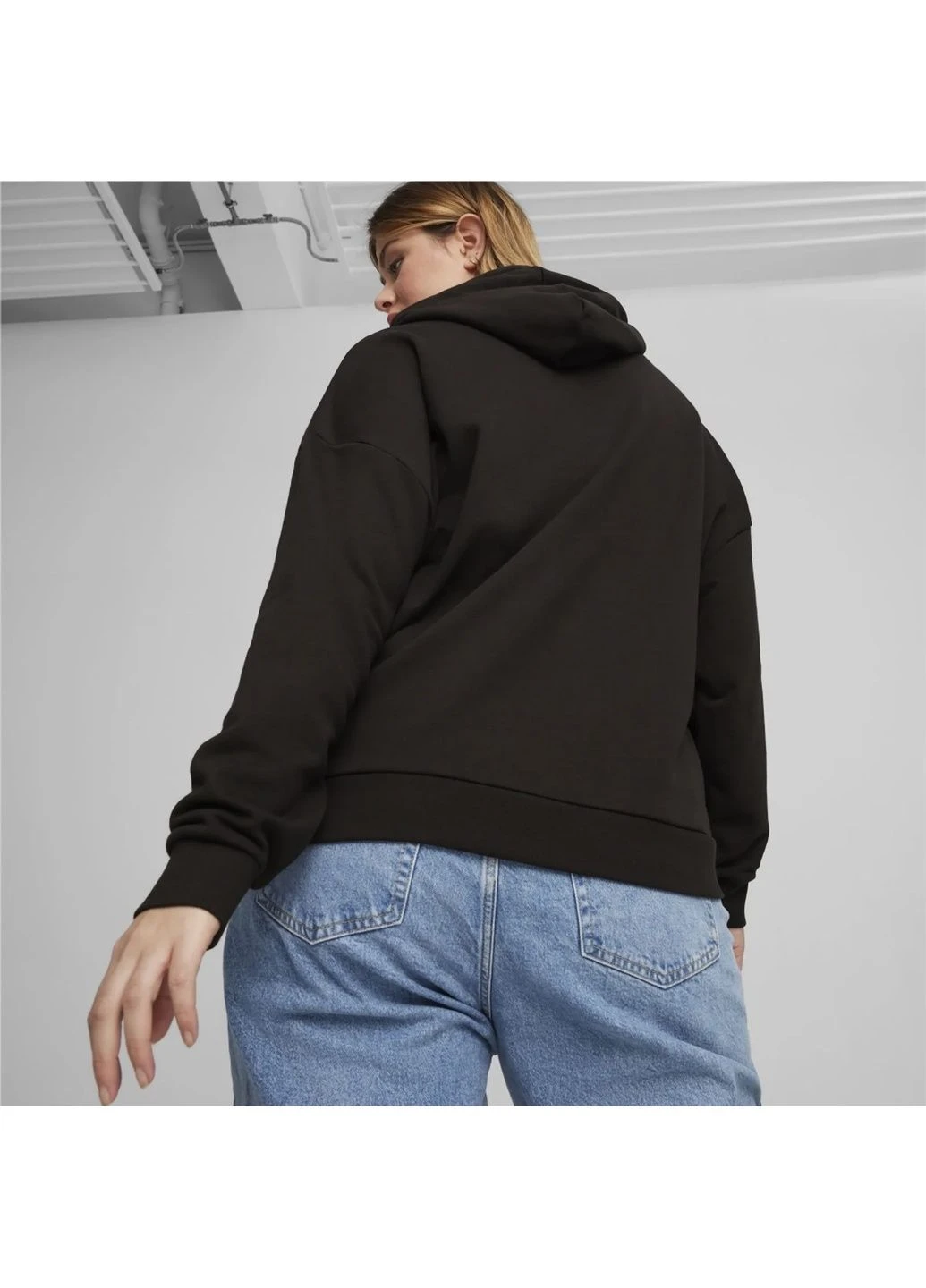 Худі жіноче Ess+ Script Black 679348-01 Puma (365961635)