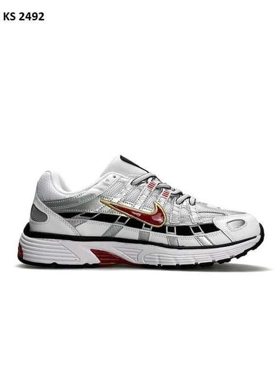 КРОСІВКИ ЖІНОЧІ NIKE P-6000 WHITE RED НАЙК П-6000 No Brand білі демісезони (367172041)