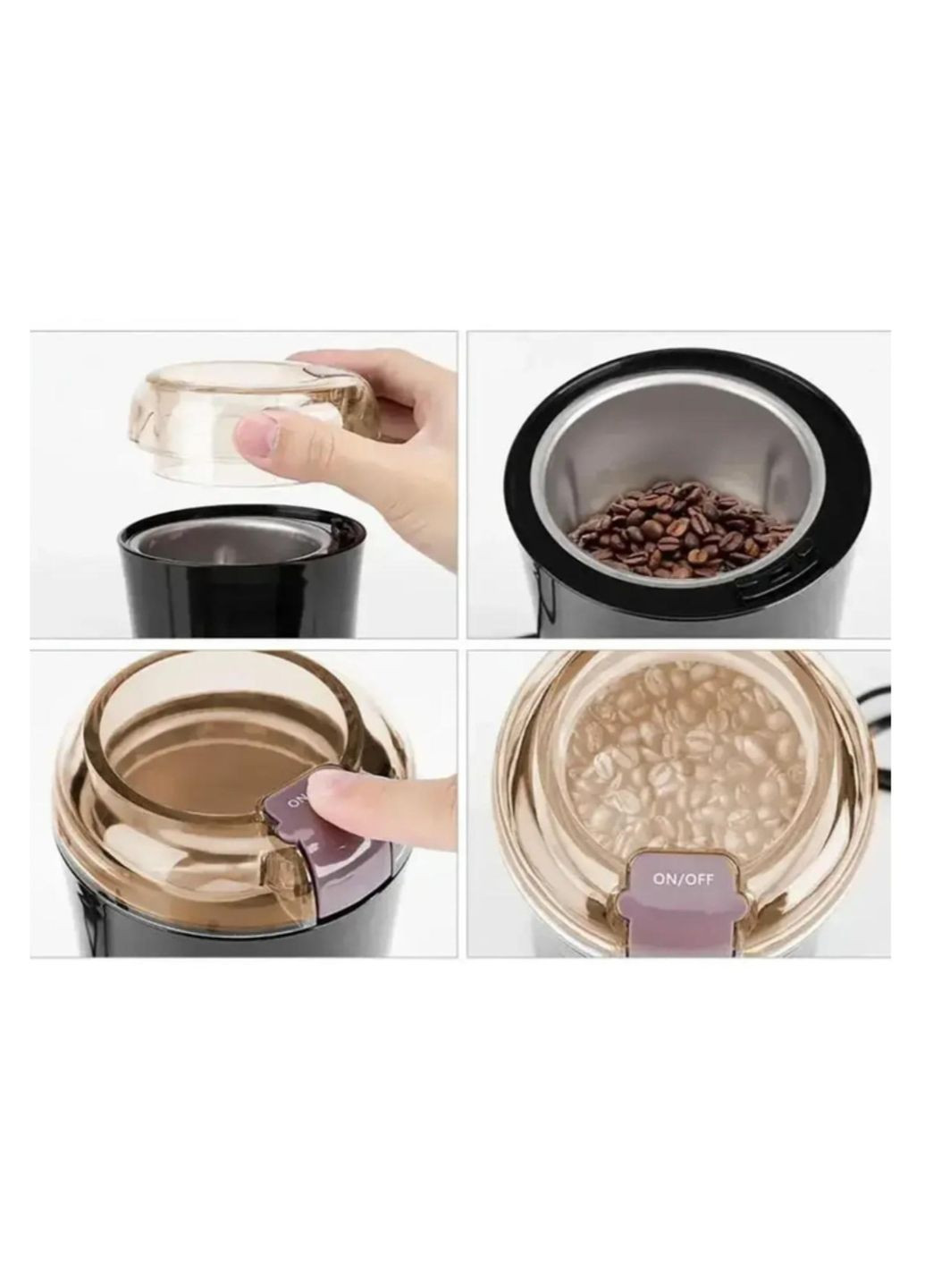 Кофемолка электрическая BITEK BT-7110 измельчитель 600 Вт Черный No Brand (345701933)