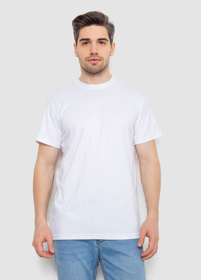 Біла футболка чоловіча базова Andi 244R20603