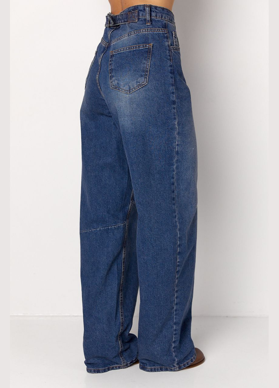 Жіночі джинси Skater з високою посадкою - синій колір, S (sku_02365) No Brand - (315734039)