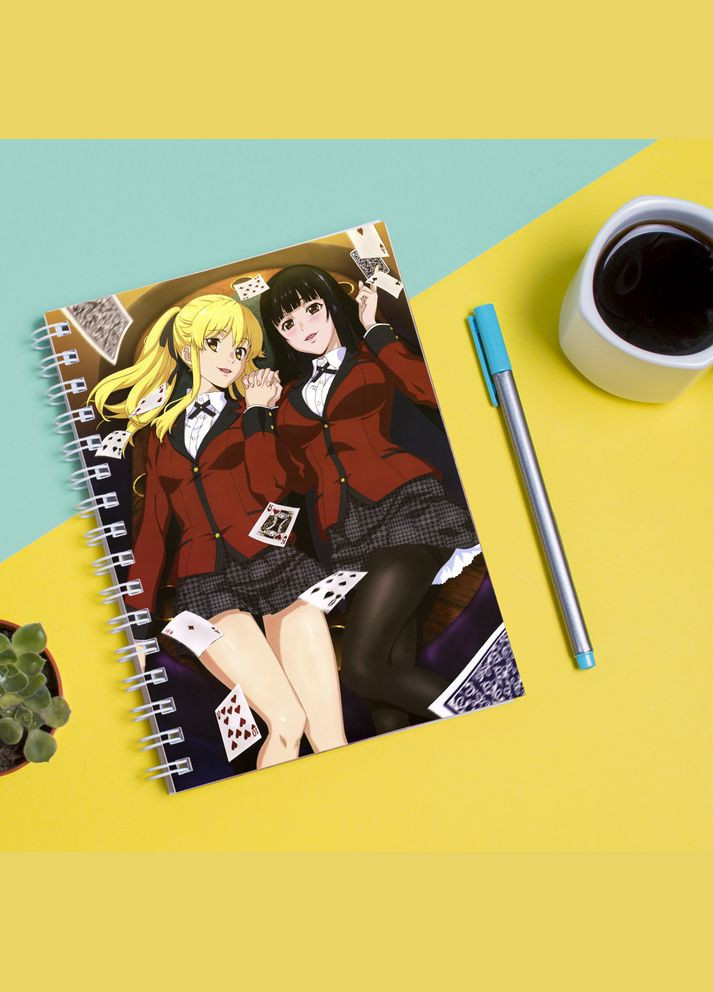 Скетчбук Sketchbook (блокнот) для рисования с принтом Kakegurui Compulsive Gambler Безумный азарт 6 Кавун блокнот для малювання (316133653)