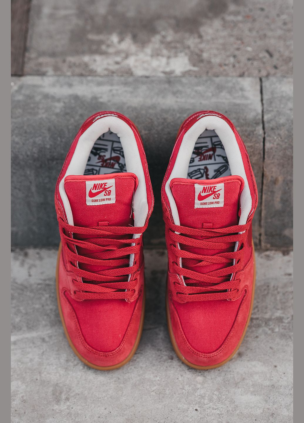 Красные демисезонные кроссовки мужские Nike SB Dunk Low "Adobe"