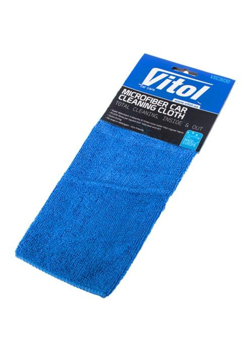 Серветка мікрофібра VSC3030 універсальна 30х30см / синя Vitol (360505592)
