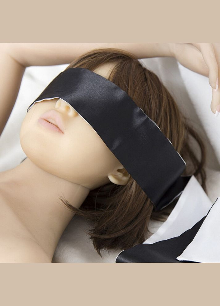 Пов'язка на очі чорно-біла Mokko Toys (стрічка) No Brand (301872428)