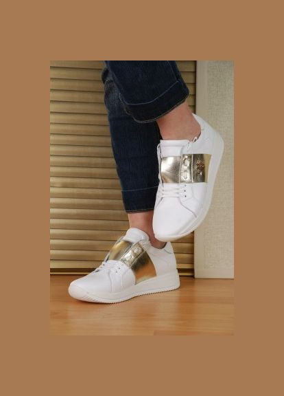 Білі шкіряні Кросівки жіночі Туреччина — Україна, розмір 37-24,0 No Brand білі (366704582)