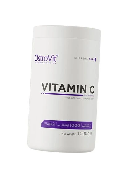 Вітамін С порошок, Vitamin C Powder, 1000г Без смаку (36250011) Ostrovit (393643519)