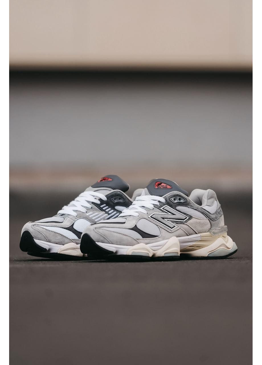 Белые демисезонные кроссовки мужские new balance 9060 gray нью беланс 9060 No Brand