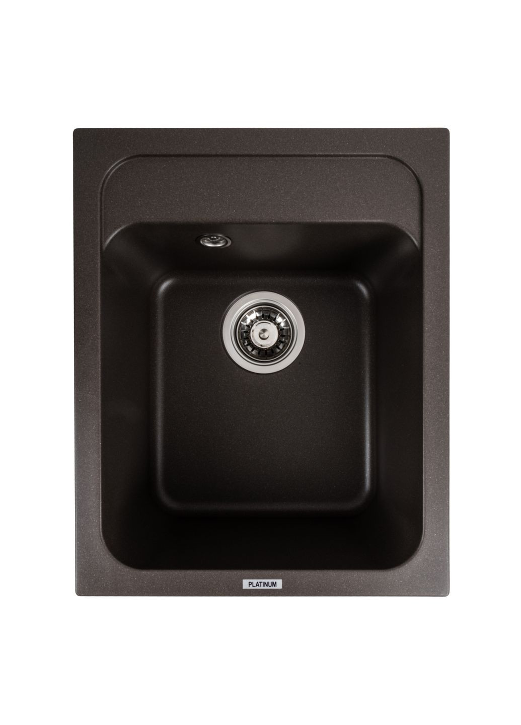 Гранітна мийка для кухні 4050 KORRADO матова Темна скеля Platinum (269793897)