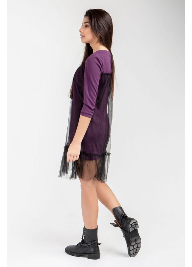 Сиреневое женское платье-туника Bellise