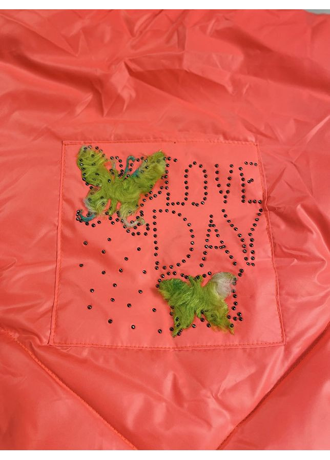 Коралловая демисезонная куртка демисезонная для девочки Одягайко