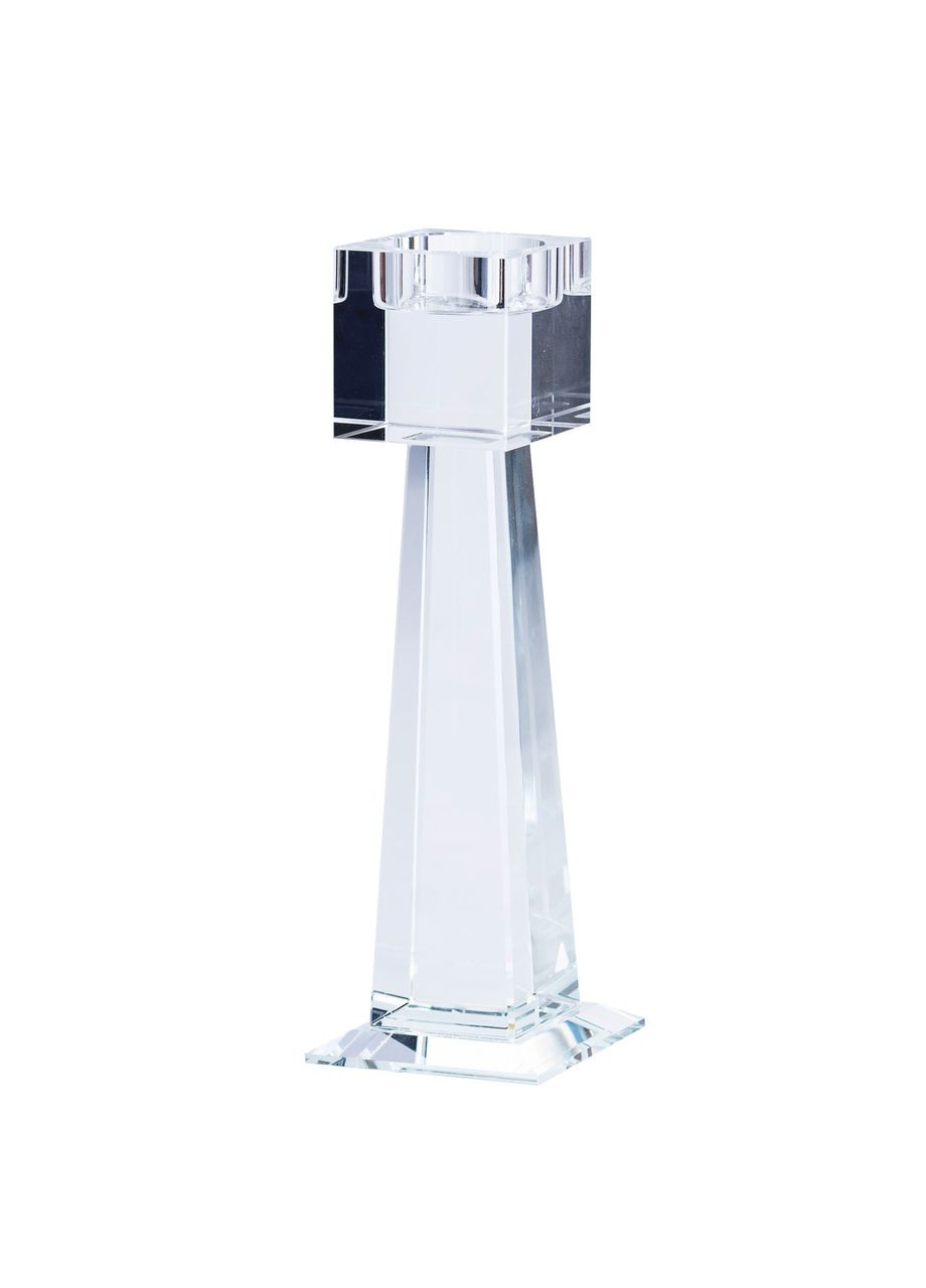 Скляний підсвічник 20.5 (см) квадратний на 1 свічку HP36560S TS Kitchen (331784944)