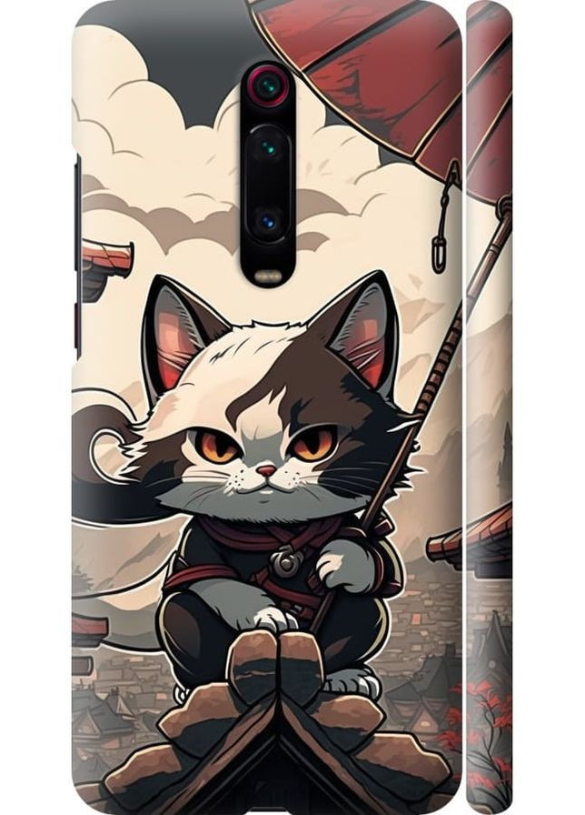 3D пластиковый матовый чехол 'Япония - кот на крыше' для Endorphone Xiaomi Redmi K20 (278235655)