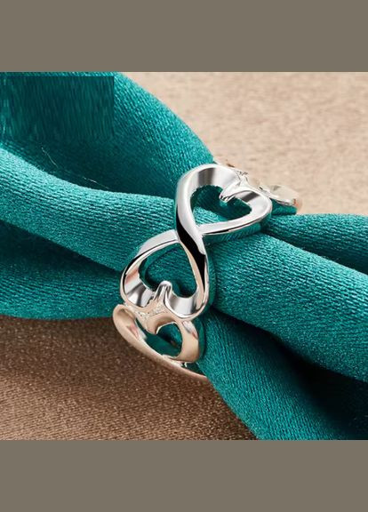 Жіноче кільце у формі серця знака нескінечності з серцем стрел. ср. No Brand (338436049)