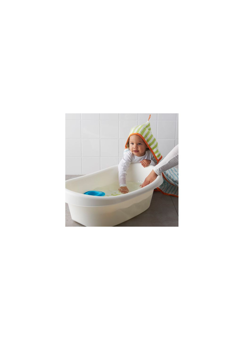 Ванночка детская Ä белый/зеленый IKEA (277964954)