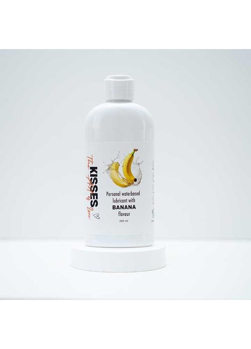 Лубрикант на водній основі Kisses Банан 200 мл. – Інтимне мастило No Brand (368892031)