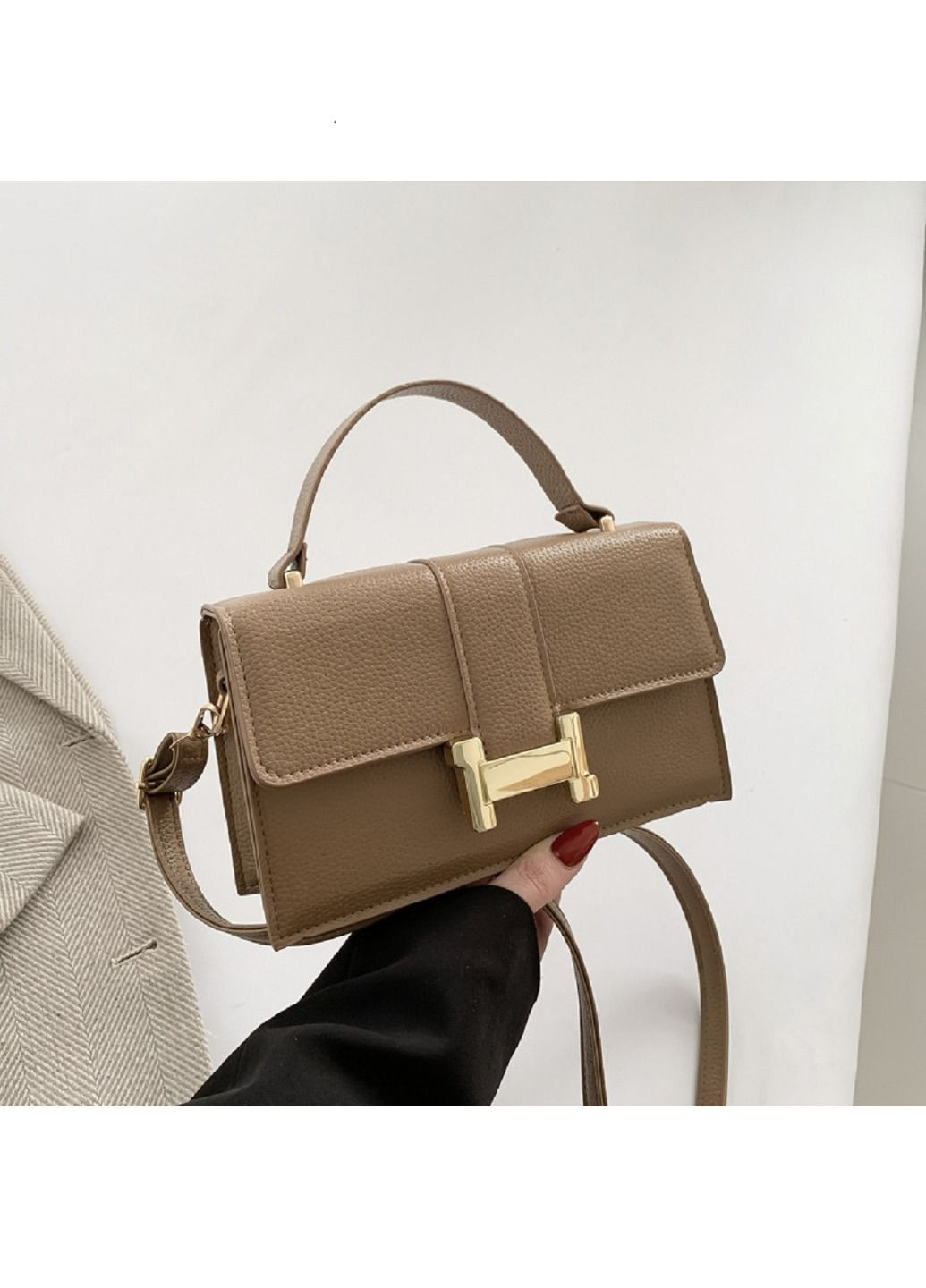 Женская сумка кроссбоди через плечо из экокожи с клапаном тиснения RoyalBag P2-6934 (331879757)