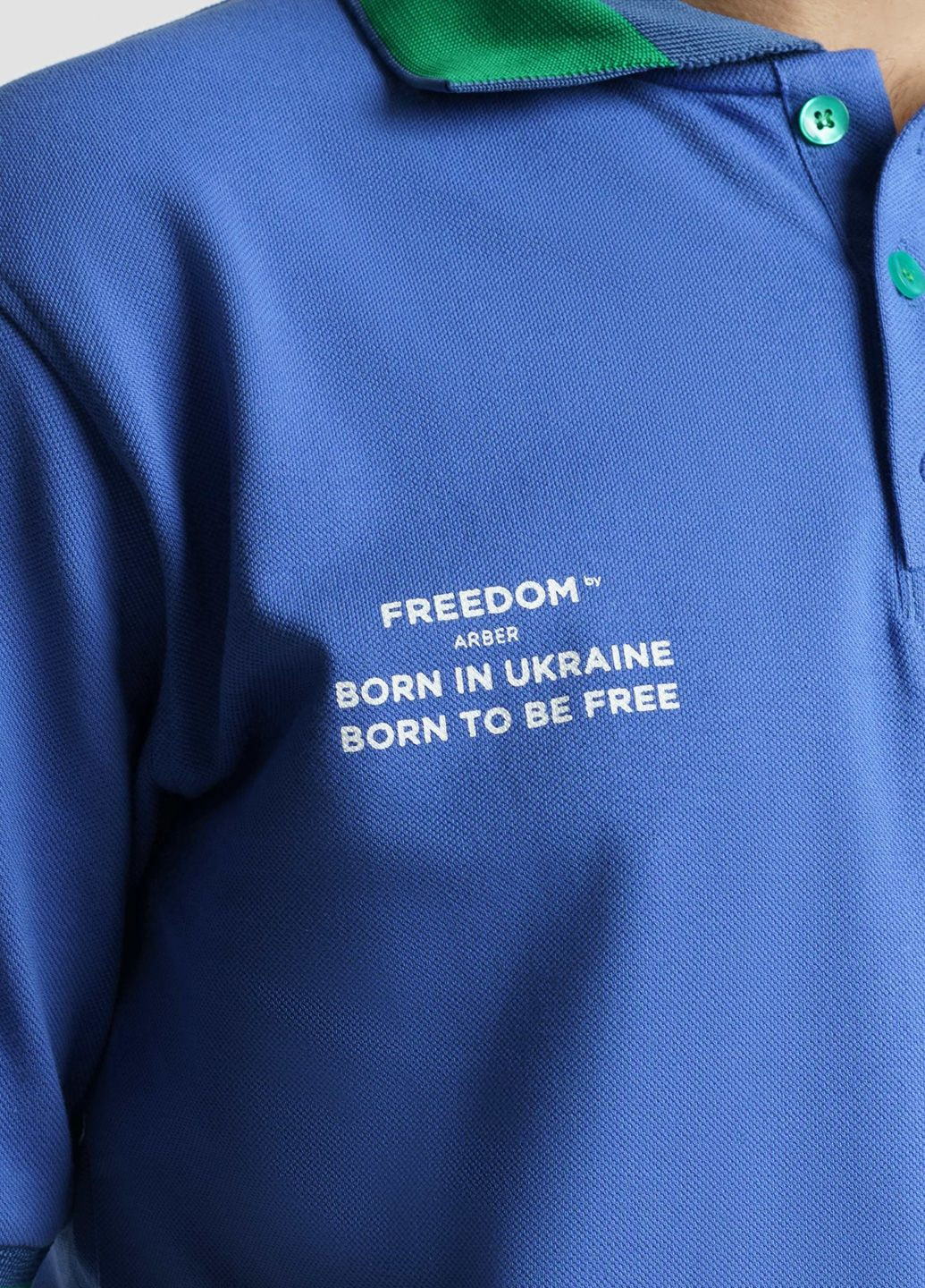 Синяя футболка-поло мужское freedom синее для мужчин Arber
