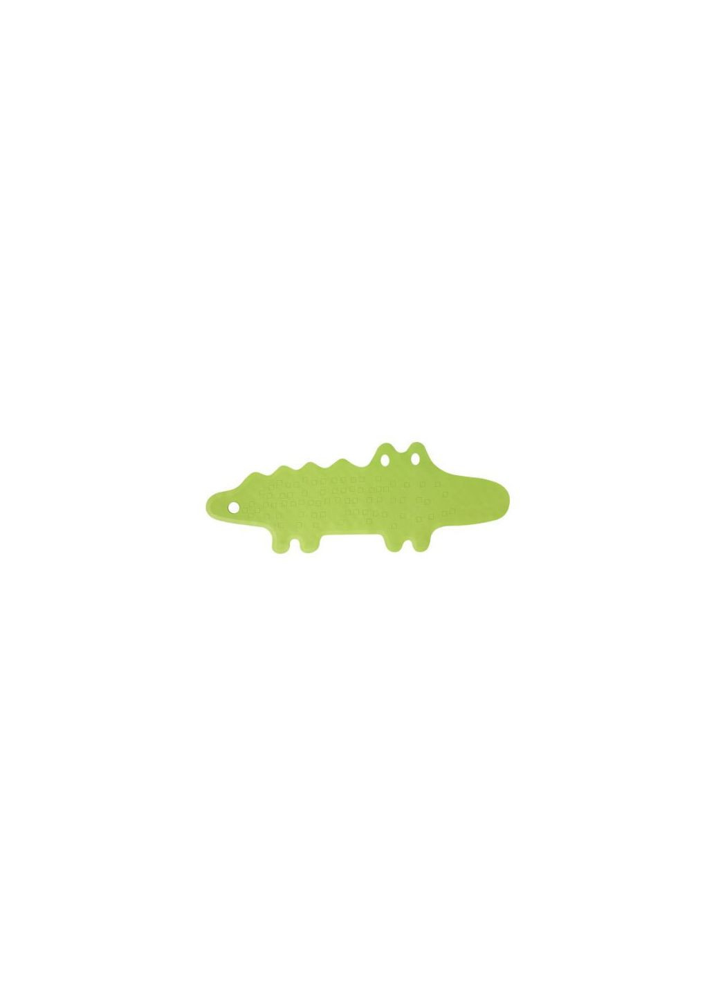 Антискользящий коврик на присосках в ванную зеленый крокодил IKEA (277964843)