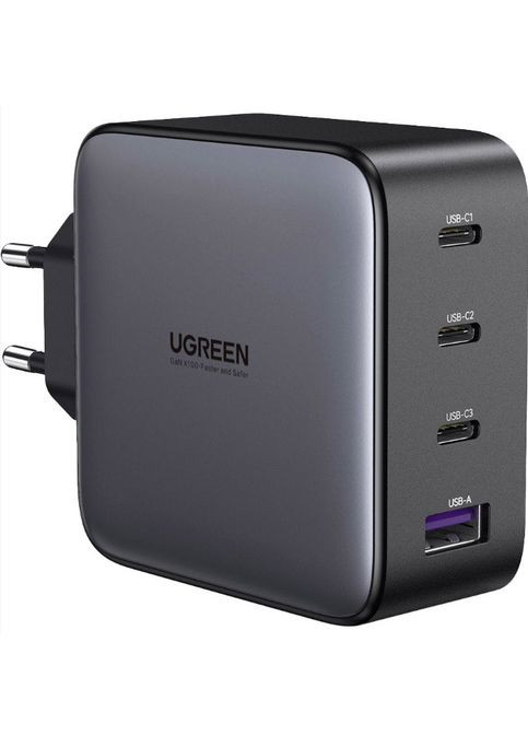 Універсальний портативний швидкий зарядний пристрій CD226 GaN 100W 3C1A на 4 USB Ugreen (297331810)