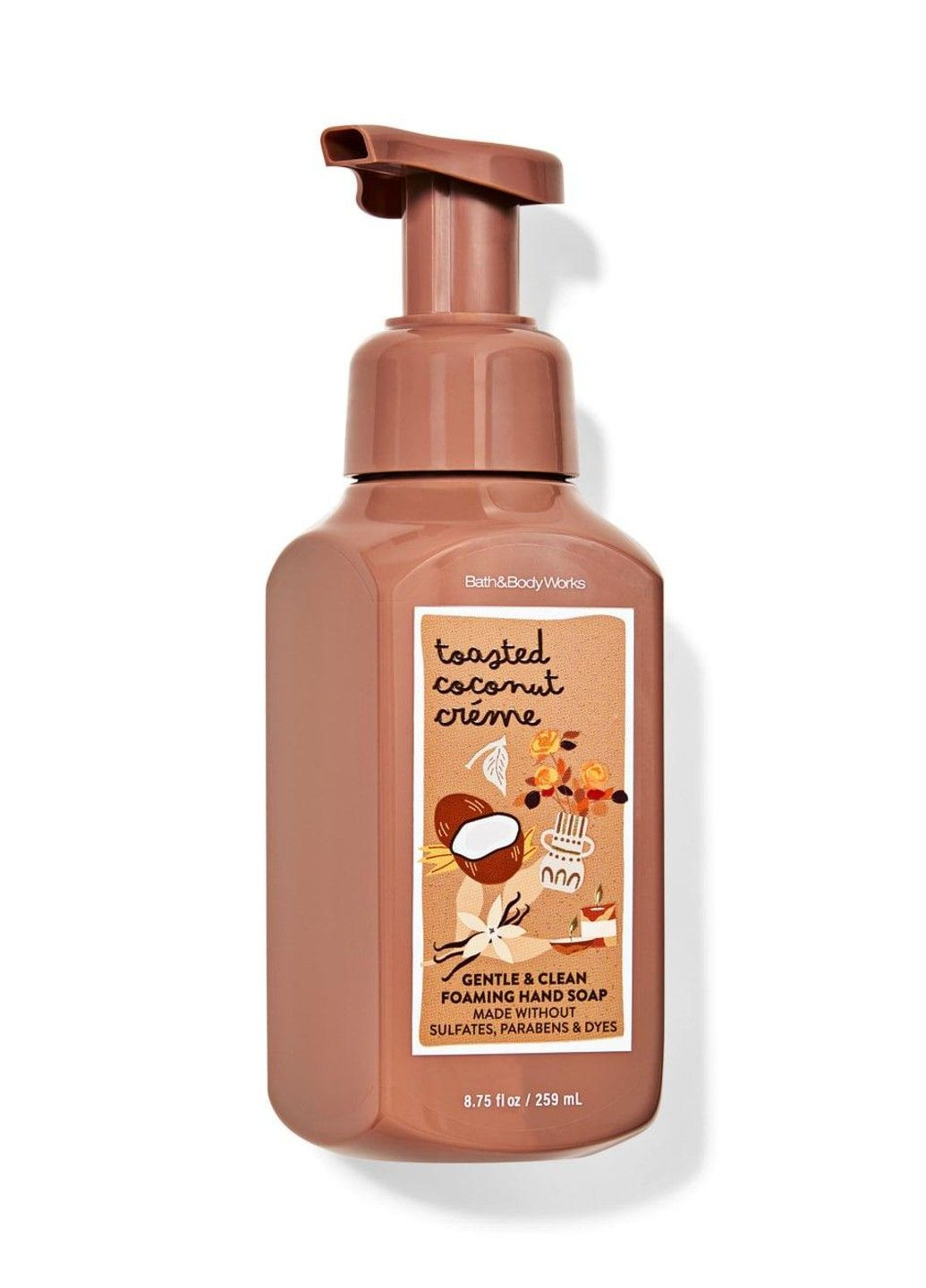 Мыло-пенка Toasted Coconut Crème Bath&Body Works, 259 мл Bath & Body Works (363177889)