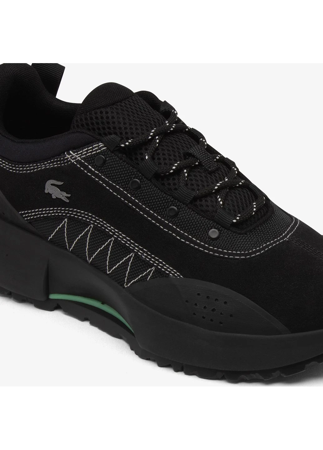 Черные демисезонные кроссовки Lacoste Laced Guard