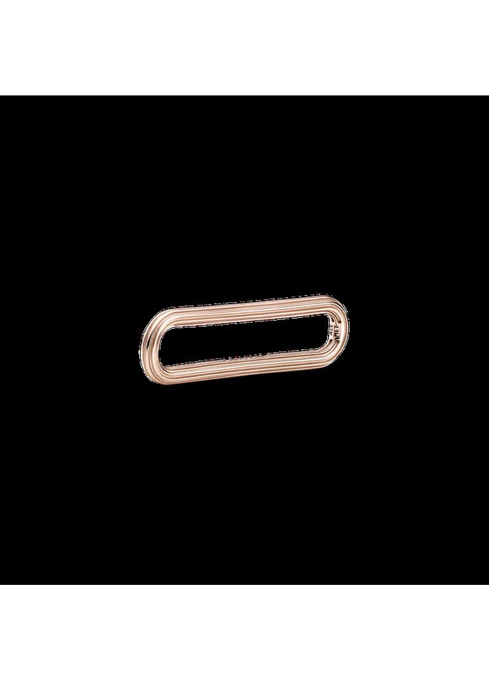 Срібний шарм-ланка з покриттям 14k рожевим золотом для браслетів Пандора Мі Kabluchka (355346732)