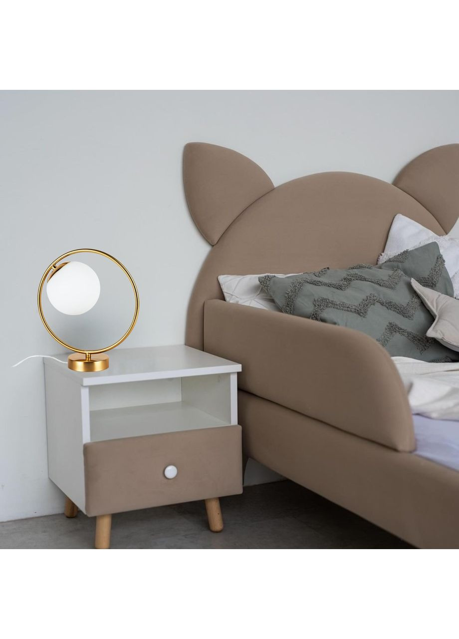 Настільна/прикроватна лампа у чорному кольорі (84-1028-1 GAB+WH) No Brand (372991276)