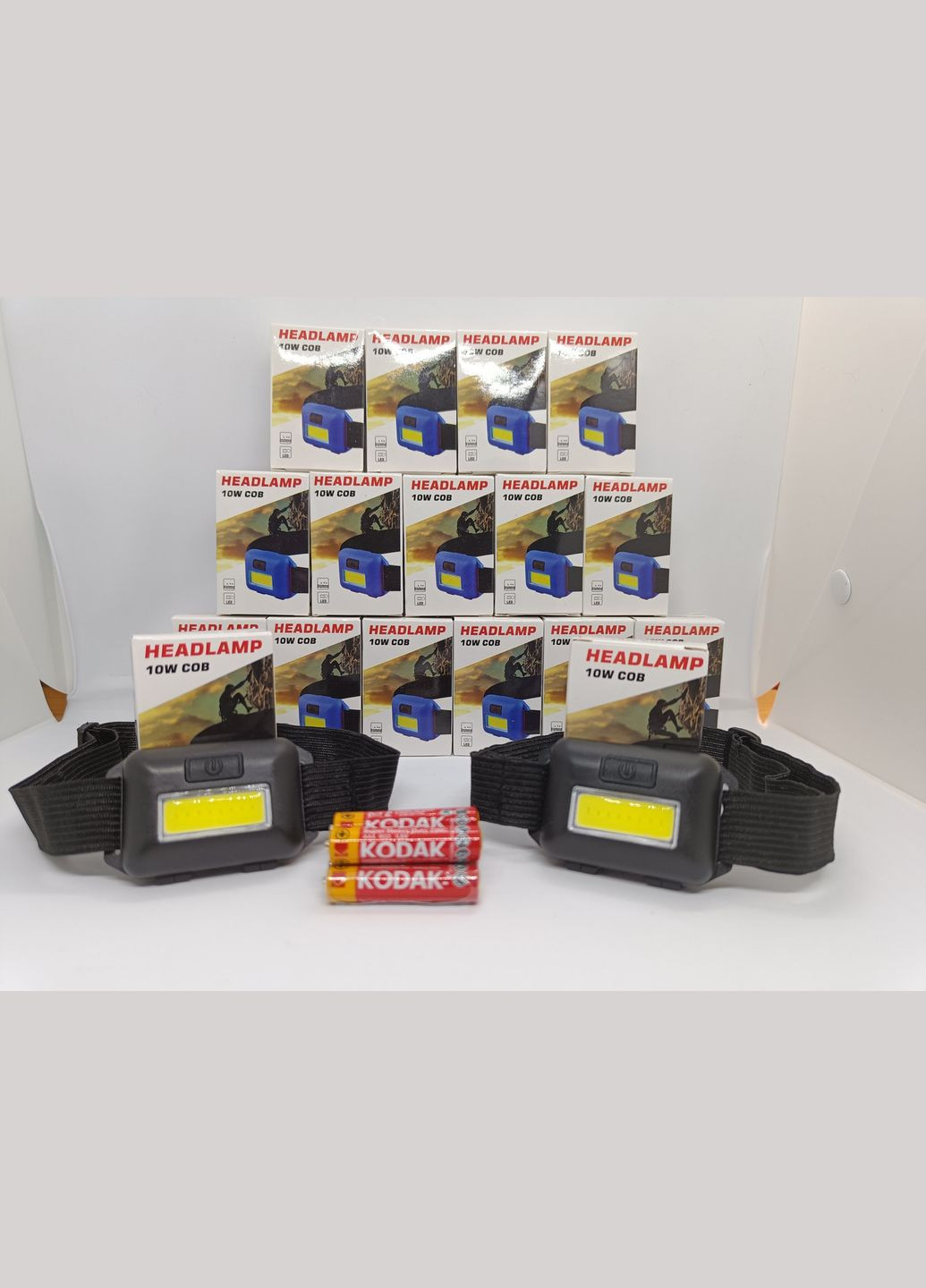 Мощный современный налобный фонарик 10 Bт - 2 шт China (352196430)