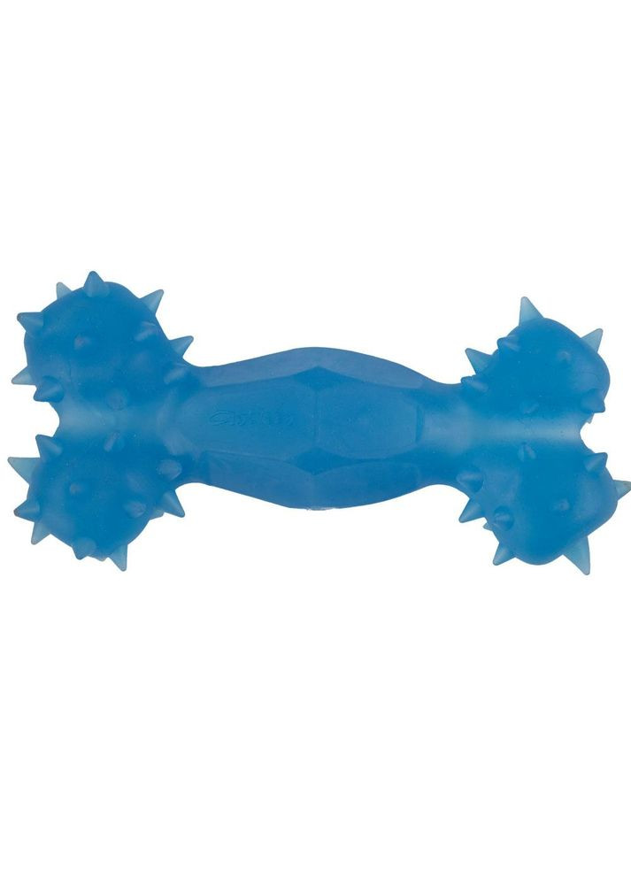 Игрушка AGILITY для собак кость каучук с шипами и отверстием, 12 см, голубая PI0044 Agilite (292305133)