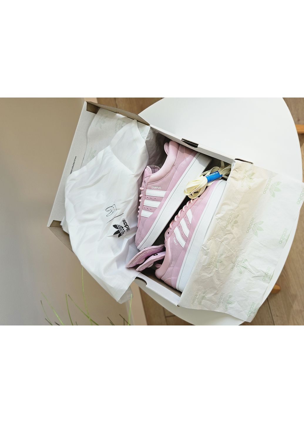 Кросівки жіночі Adidas Campus x Bad Bunny Pink White | Адідас Кампус рожеві No Brand рожеві демісезони (363296042)