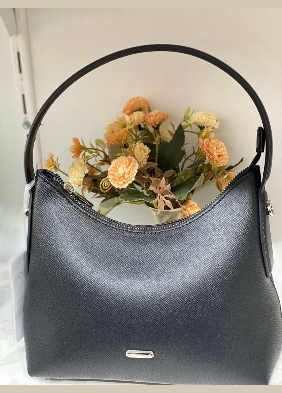 Женская сумка на плече из эко-кожи черного цвета 32169 Fashion (338187860)