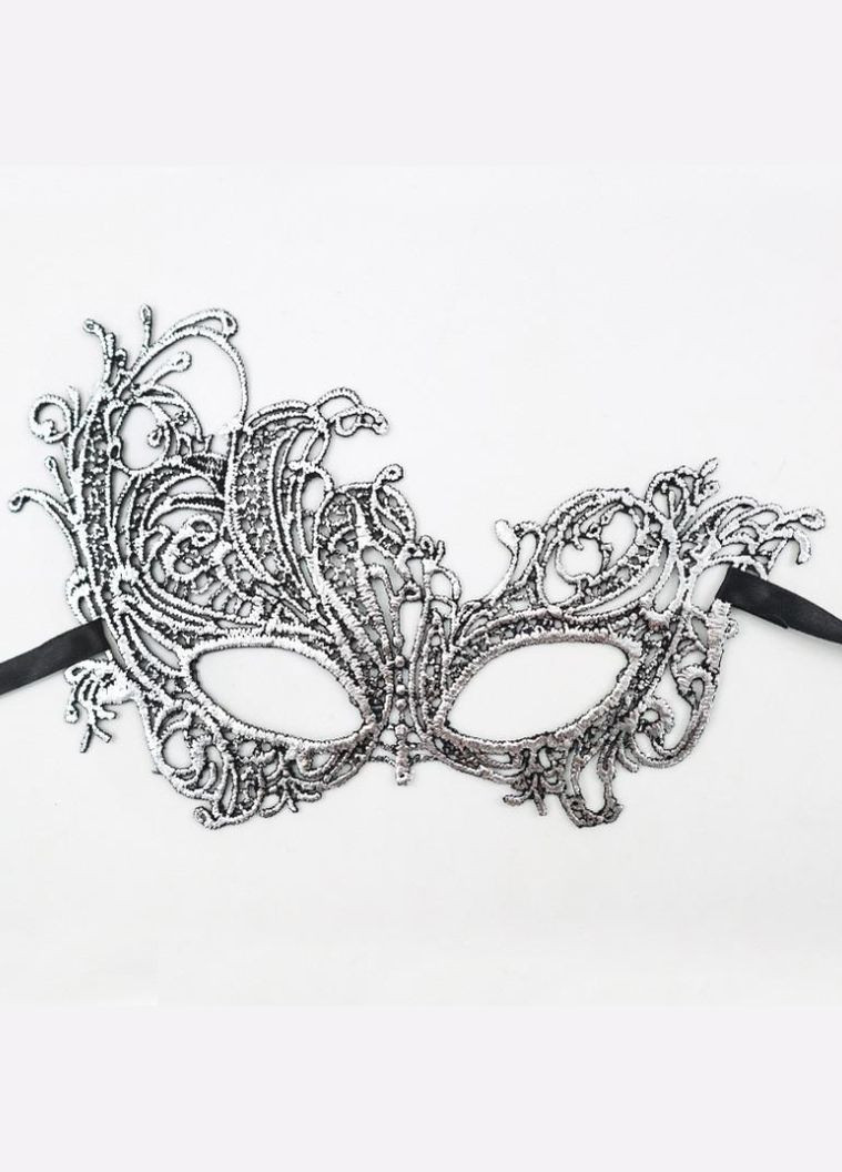 Маскарадная маска 21 на 13 см серебристый Jannet Маска (305398868)