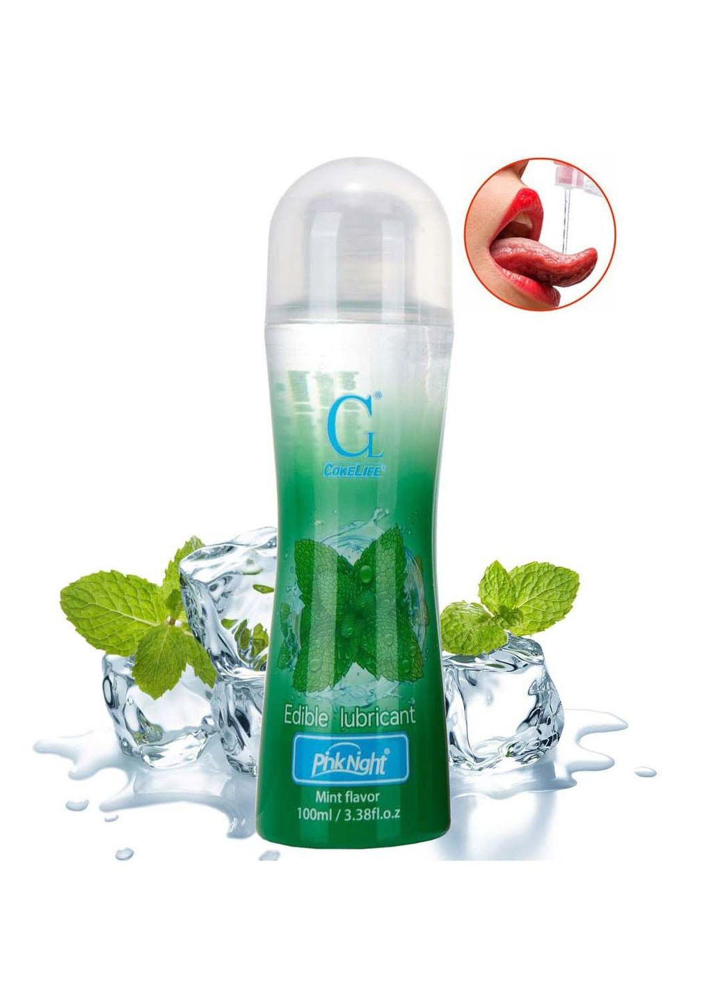 Съедобный лубрикант Мята на водной основе CokeLife (325699483)