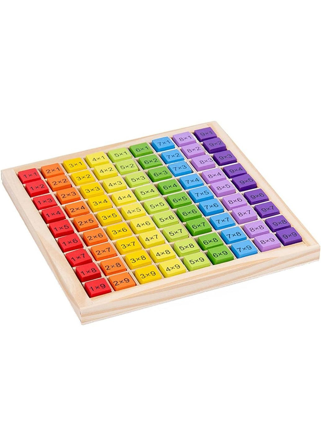 Монтессори деревянная Таблица умножения Multicolor Bluelans (365721083)