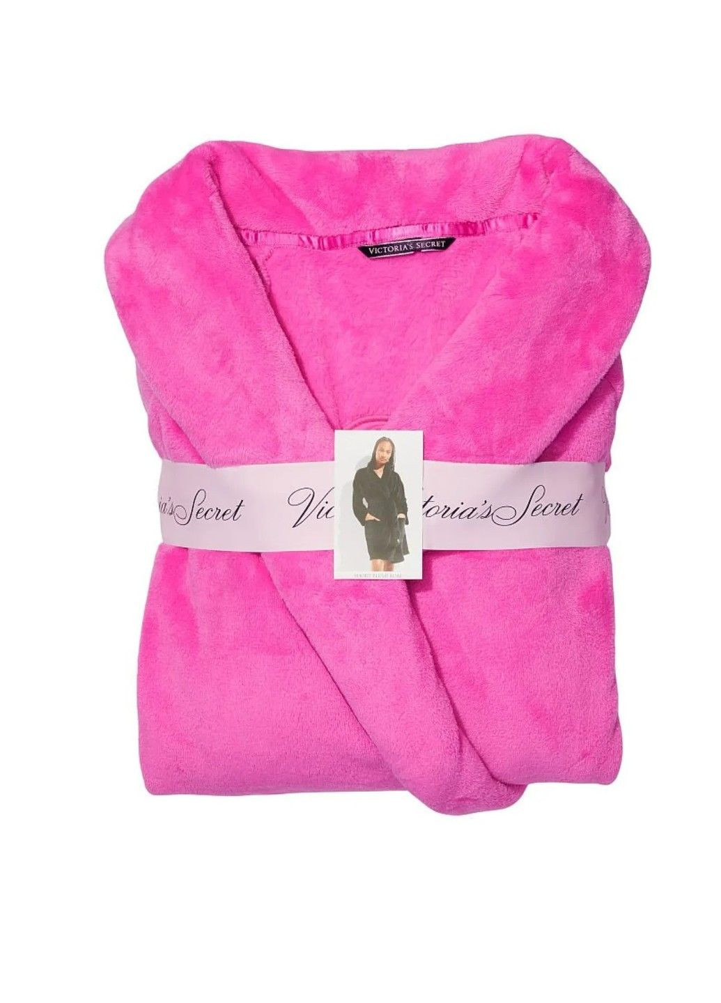 Халат Short Cozy Robe Pink Victoria's Secret (328267515)