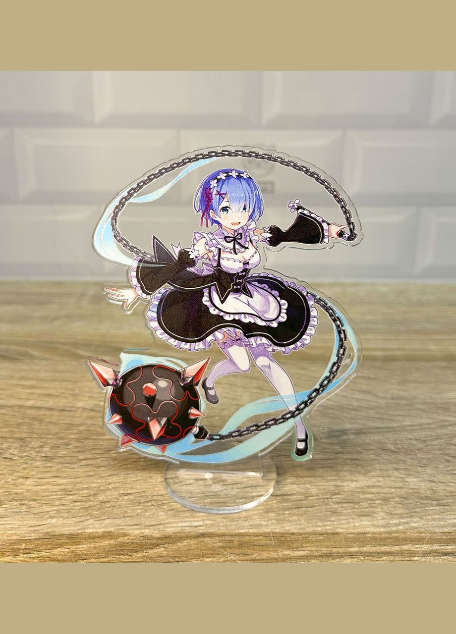 Акриловая коллекционная фигурка Аниме: Re: Zero. Жизнь с нуля в альтернативном мире – Рем 15 см No Brand (339618896)