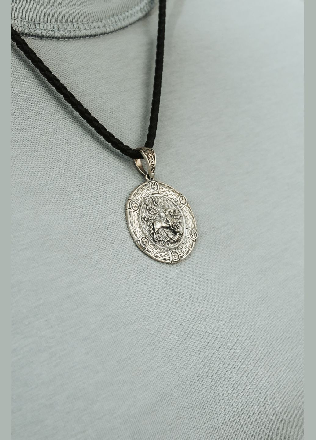 Ладанка серебряная Георгий Победоносец 761 No Brand (323166348)