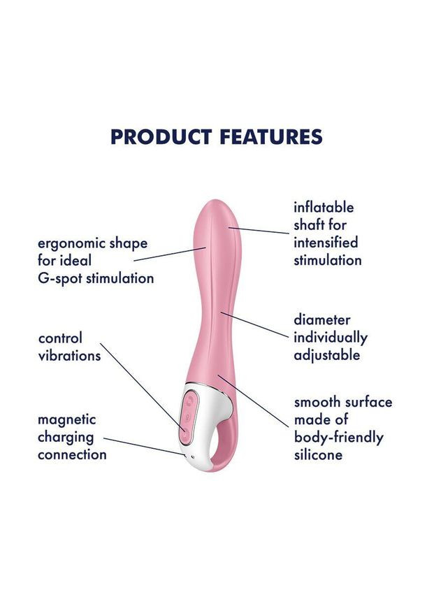 Вибратор точки G Air Pump Vibrator 2, надувается Satisfyer (303907674)