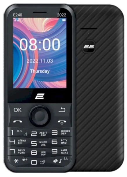 Телефон E240 2022 DS Black 2E (330028582)