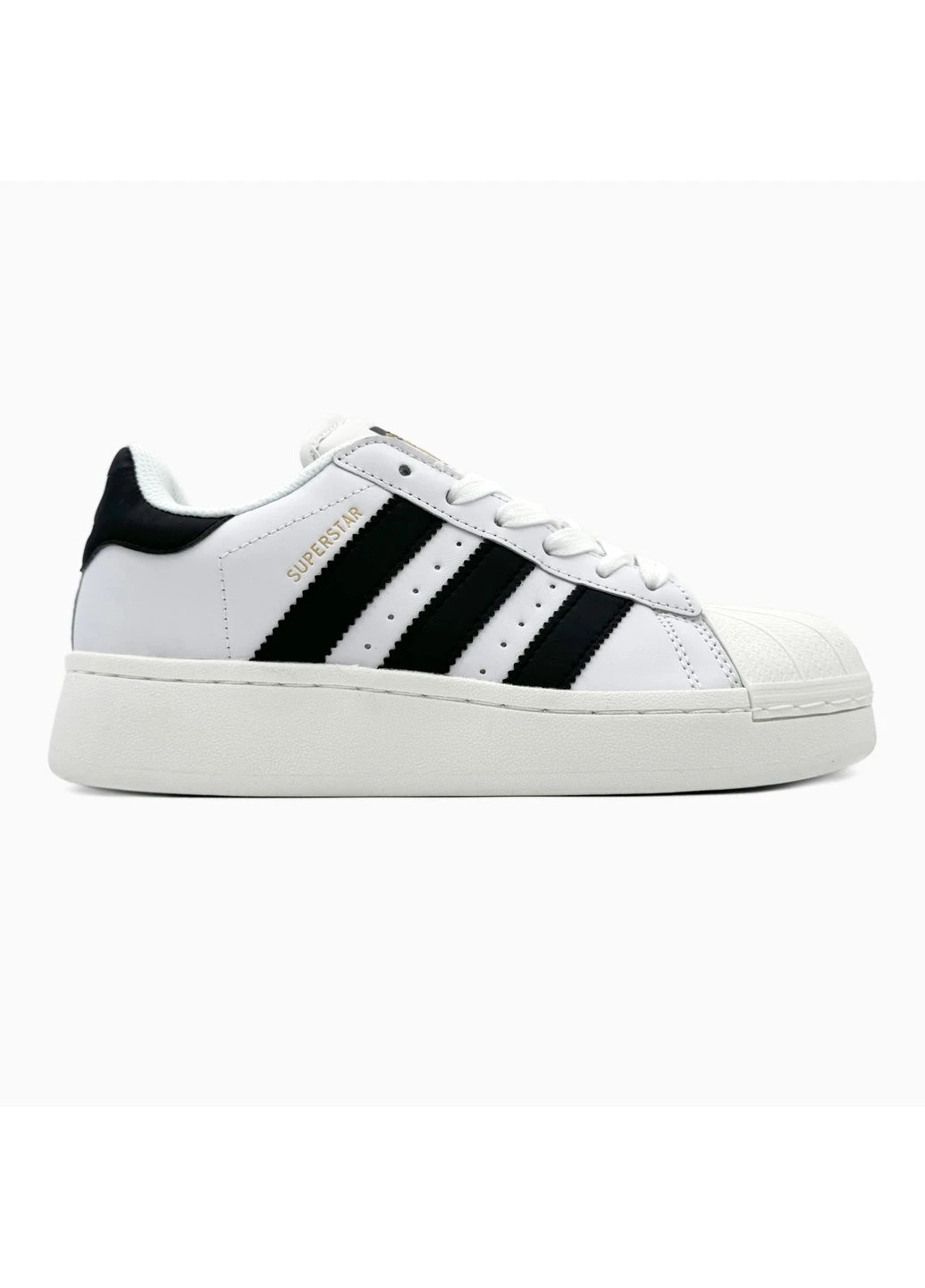 Белые летние кроссовки adidas superstar xlg white адидас суперстар No Brand